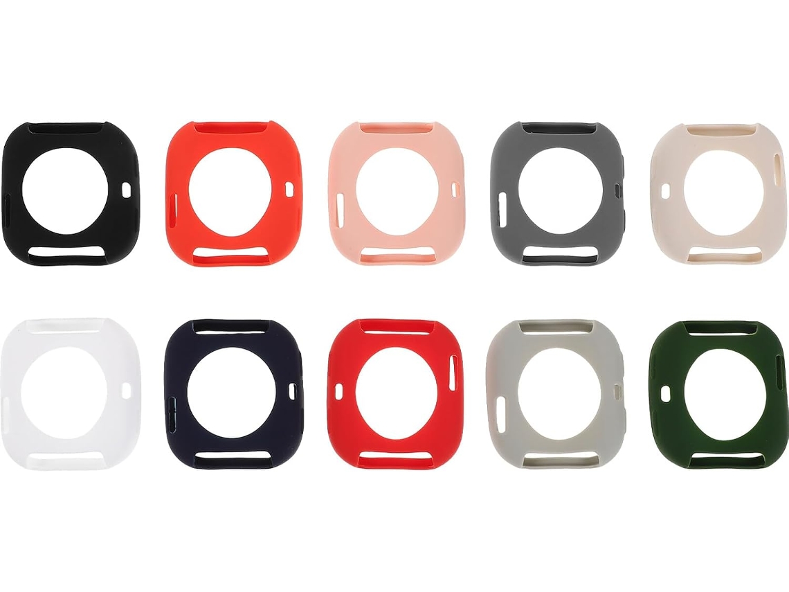 Conjunto De 10 Capas Silicone Removíveis Para Relógio, Com Proteção