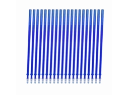 2026 20 Recargas de Caneta Gel Apagável com Tinta Azul Ponta Fina 0.5mm para Canetas Apagáveis Materiais de Escritório Escolar