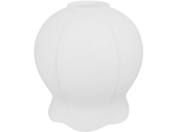 Lâmpada de Vidro Branco Brilhante em Formato de Flor, Ideal para Substituir Luminárias de Mesa e Pendentes Decorativos. SFUSHOS