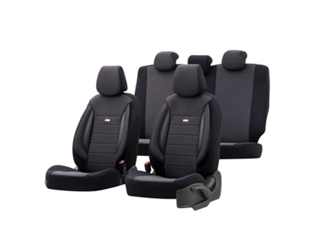 Conjunto Completo de Capas para Assentos OTOM Completa Universal Selected Fit Sport Preto/Cinz
