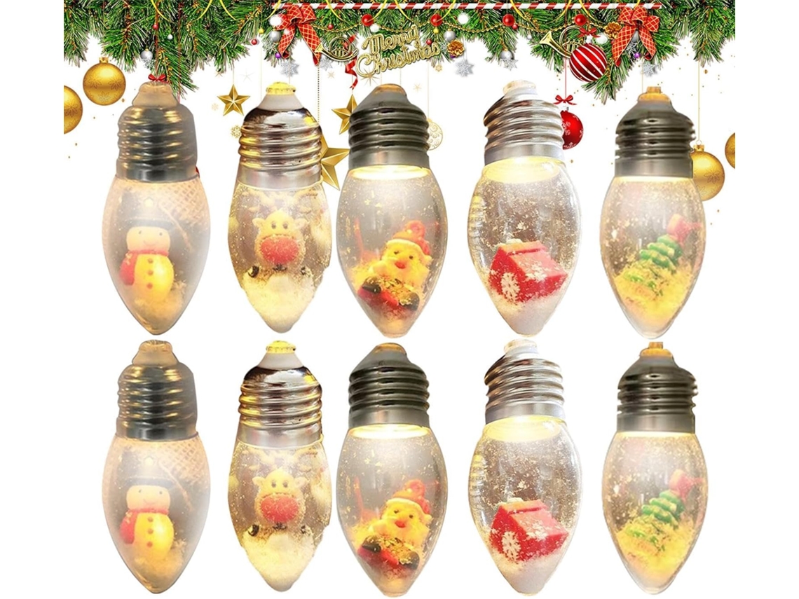 Enfeite Vintage A Bateria Para Árvore De Natal Interior