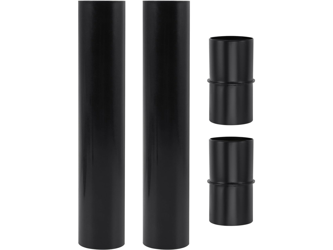 Conjunto De 4 Luminárias Solares Externas De Plástico Preto