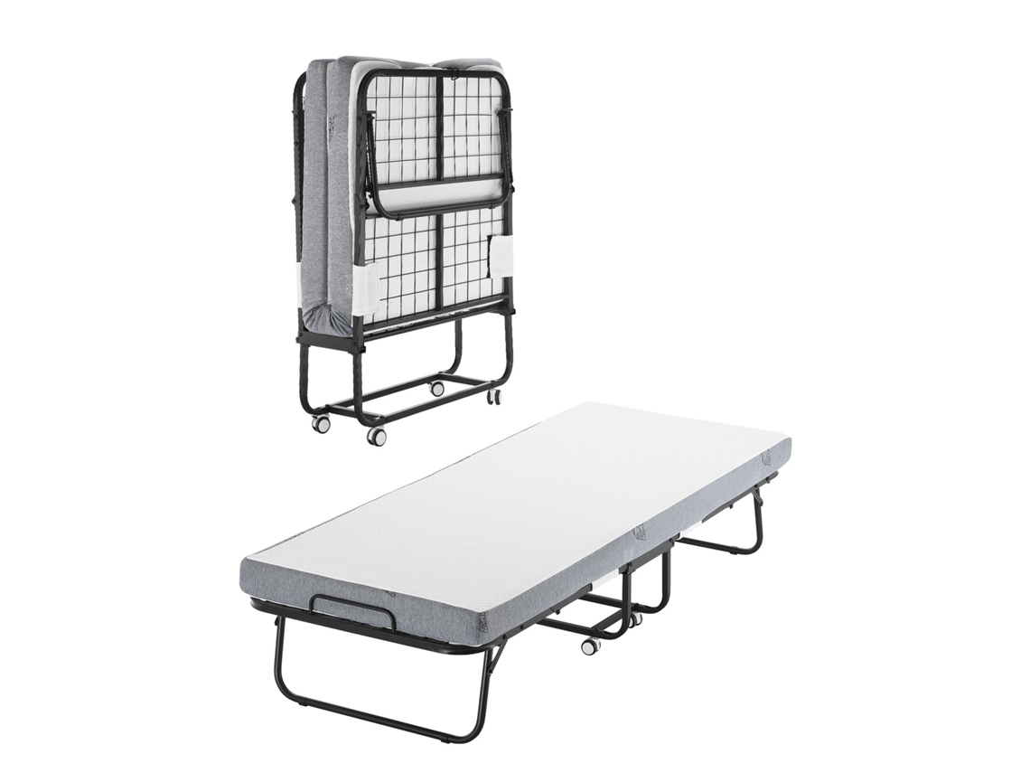 Cama Com Colchão De Solteiro Mm Vevor Branco (79x190x396)