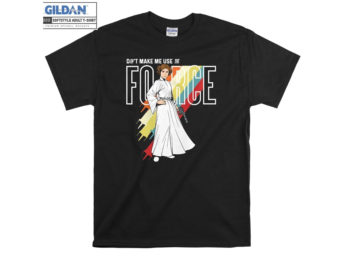 T-shirt Rockinstone Leia Don't Make Me Use The Force（xxxl）