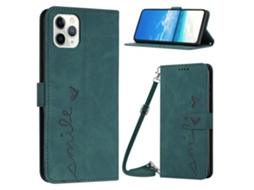 Capa Pega Para Iphone 15 Pro Max Pele Sintética Verde