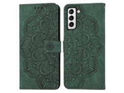 Capa De Celular Flip Em Couro Com Estampa De Mandala Para Samsung Galaxy S23+ 5g