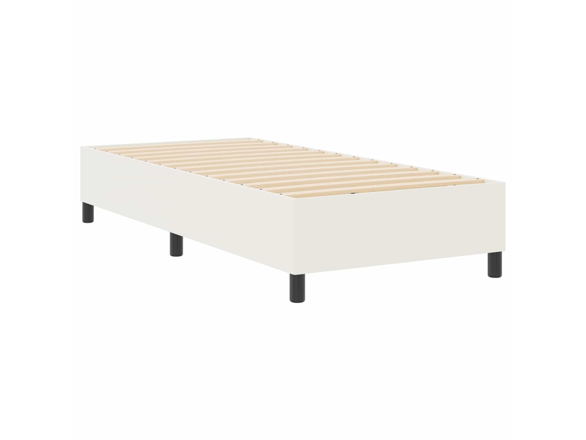 Conjunto 1 Cama De Plataforma Vidaxl Creme Cordão (100 X 200 Cm)