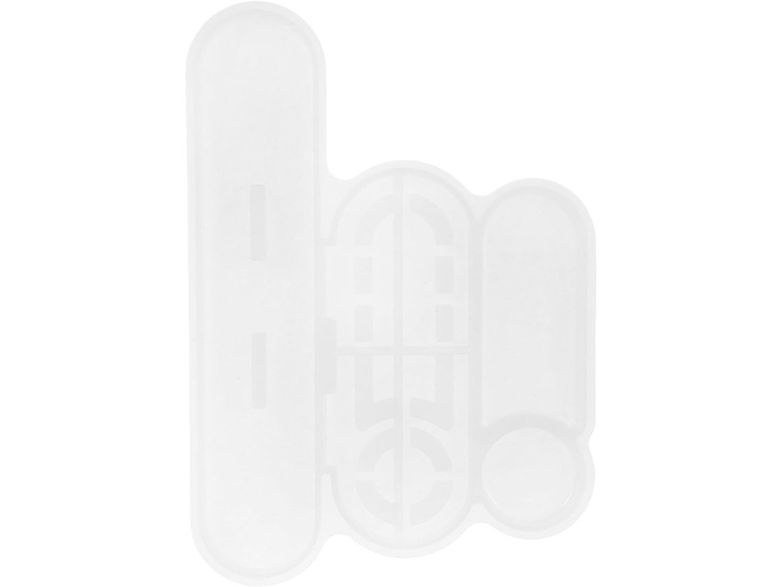Molde Em Silicone Reutilizável Branco Fácil De Remover