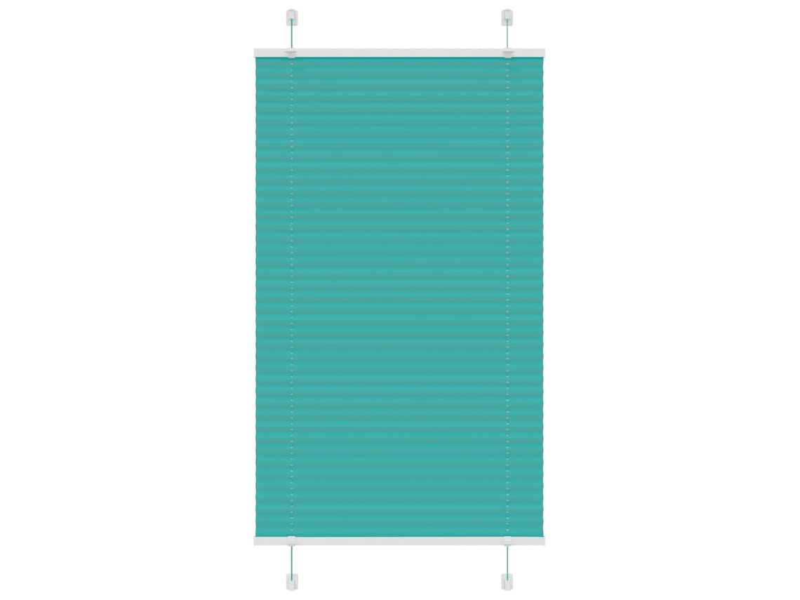 Vidaxl Gasolina Verde Plissada Cega 80x150 Cm Largura Tecido 79,4 Cm