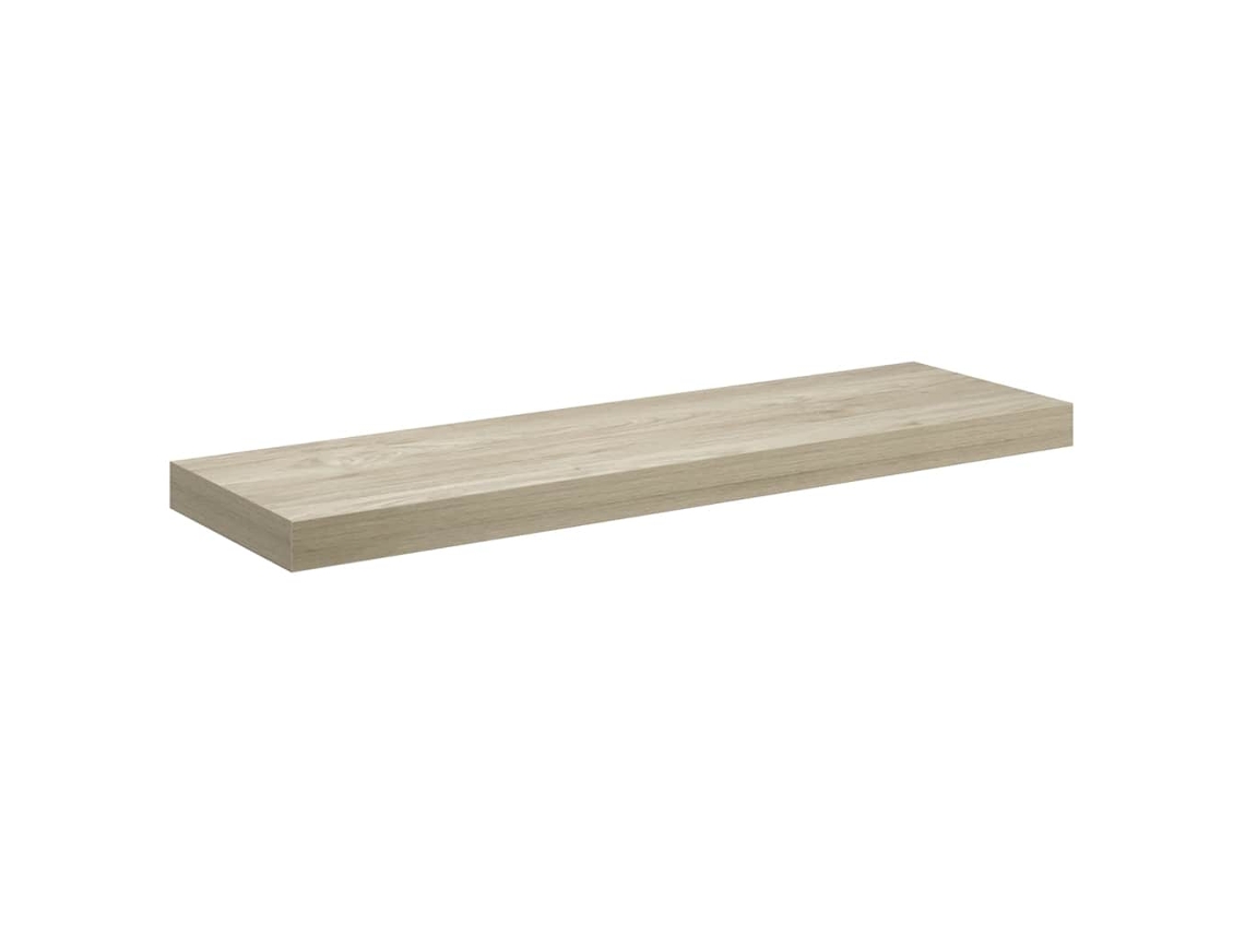 Prateleira de Parede Suspensa 80x23,5x3,8cm MDF Carvalho MAISON EXCLUSIVE