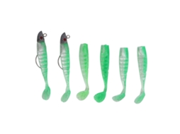 Isca de Pesca Soft Silicone Realista 3d 6 Peças