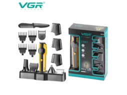 Conjunto de Máquina de Cortar Cabelo Digital Multifuncional 5 em 1: Aparador de Pelos do Nariz e Costeletas, Barbeador MDUG (amarelo)