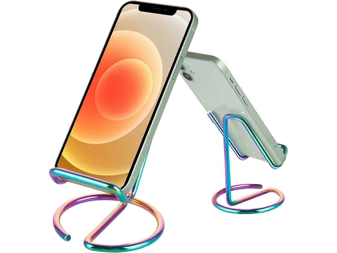Suporte De Mesa Para Celular, Lindo Suporte De Mesa De Metal Em Formato De Arco-íris Para Celular, Compatível Com Todos Os Celulares, Iphones, Switche