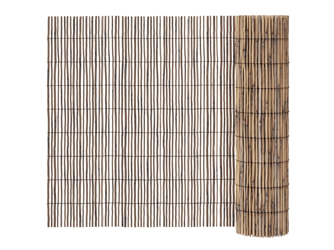 Vedação de jardim VIDAXL Marrom (600x80 cm)