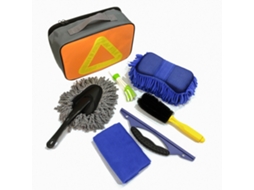 Kit De Ferramentas Para Lavagem De Carros Com Bolsa Organizadora, Incluindo Cera Automotiva, Toalha E Raspador De Vidros