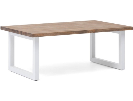Mesa de Centro BOX FURNITURE 38 Icub Branco (Madeira, Metal - 60x140x43 cm)
