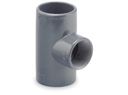 Te 90º Reduzido PVC Pressão Fêmea Misturado 110X3 HIDROTEN