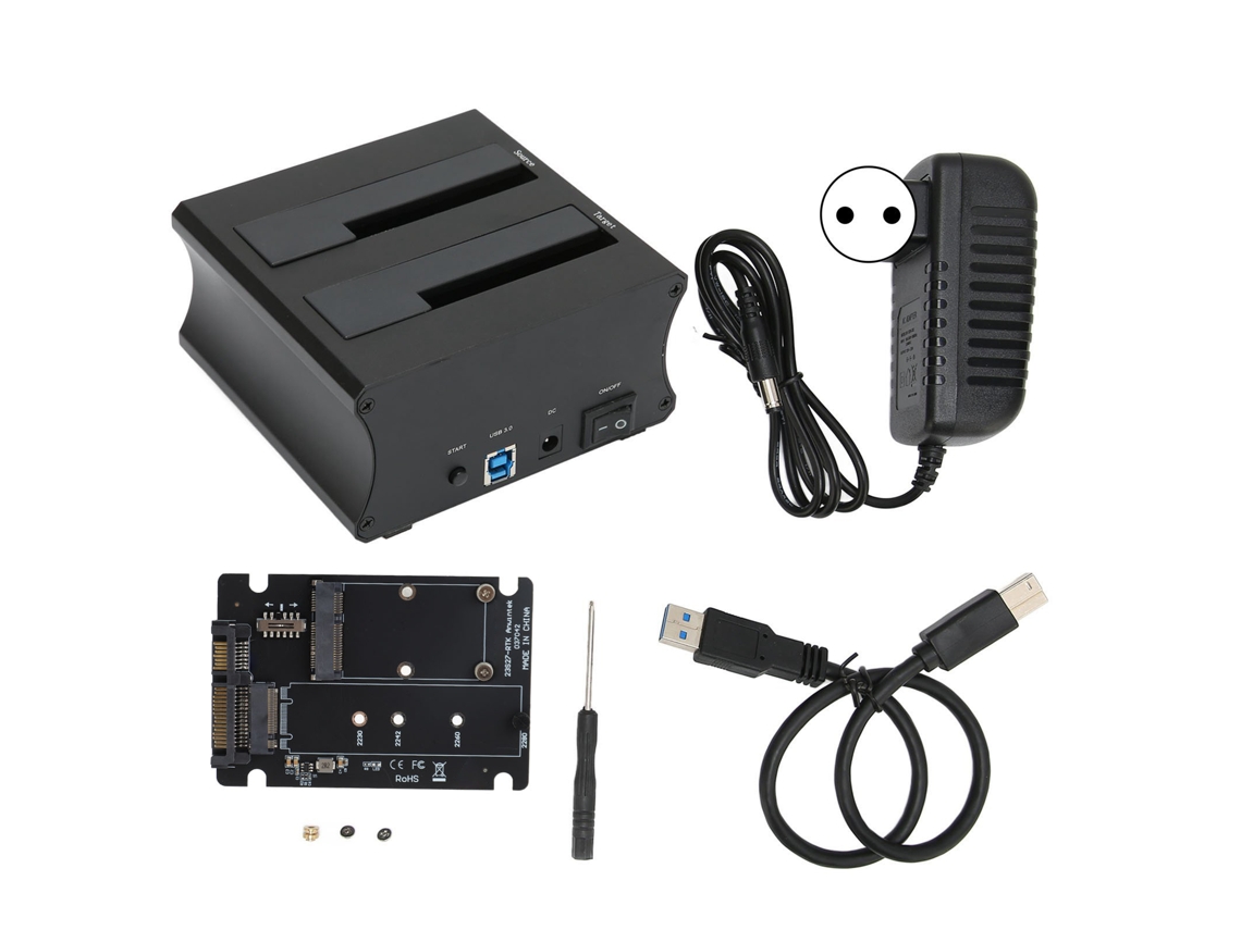 2026 base de Conexión para Discos Duros Externos Usb3.0 Con Función de Clonación Offline, Estación de Acoplamiento Dual Hdd