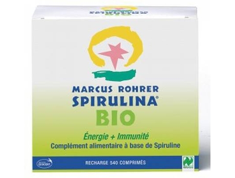 Suplemento Alimentar MARCUS ROHRER Spirulina Recarga Bio (540 comprimidos)
