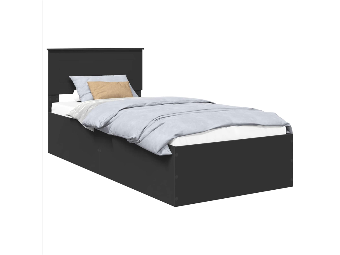 Cama com Gaveta Carvalho Marrom 75x190cm MAISON EXCLUSIVE