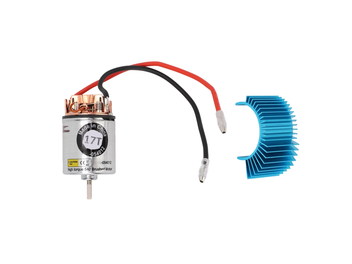 Mali motor de Escova Rc 540 com Carcaça de Aço Inox Impermeável Alto Torque para Carro Rc 1/10 17t Substituição