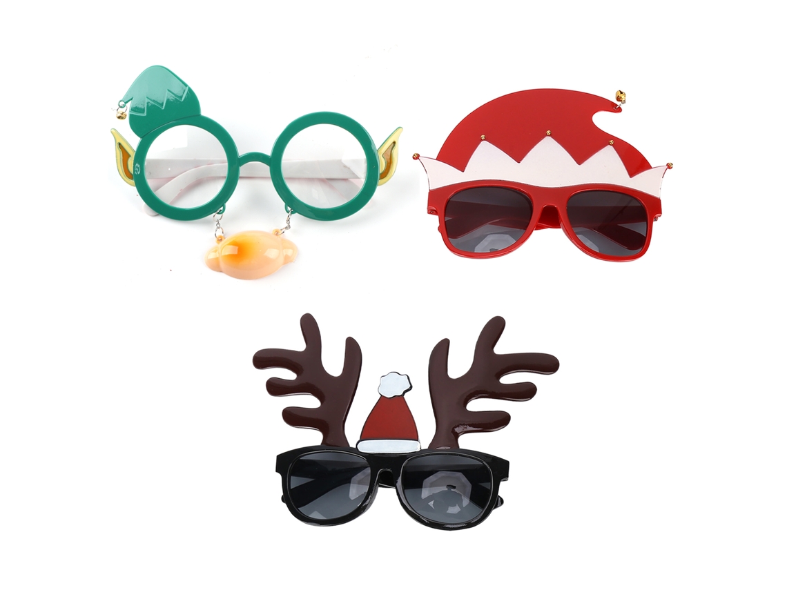 Mali 3pcs Óculos de Natal para Crianças e Adultos Exquisite Festiva Decoração de Festa
