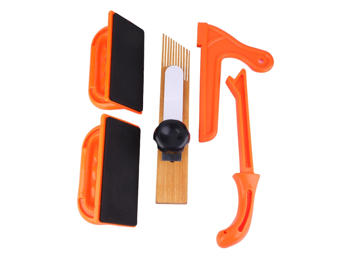 5 Peças Conjunto De Blocos De Empurrar Seguros Ferramentas De Mesa De Router Para Trabalho De Madeira