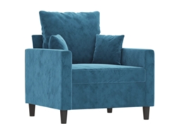 Sofa Chair, Sofa Chairs Vidaxl Azul Veludo (n/a)