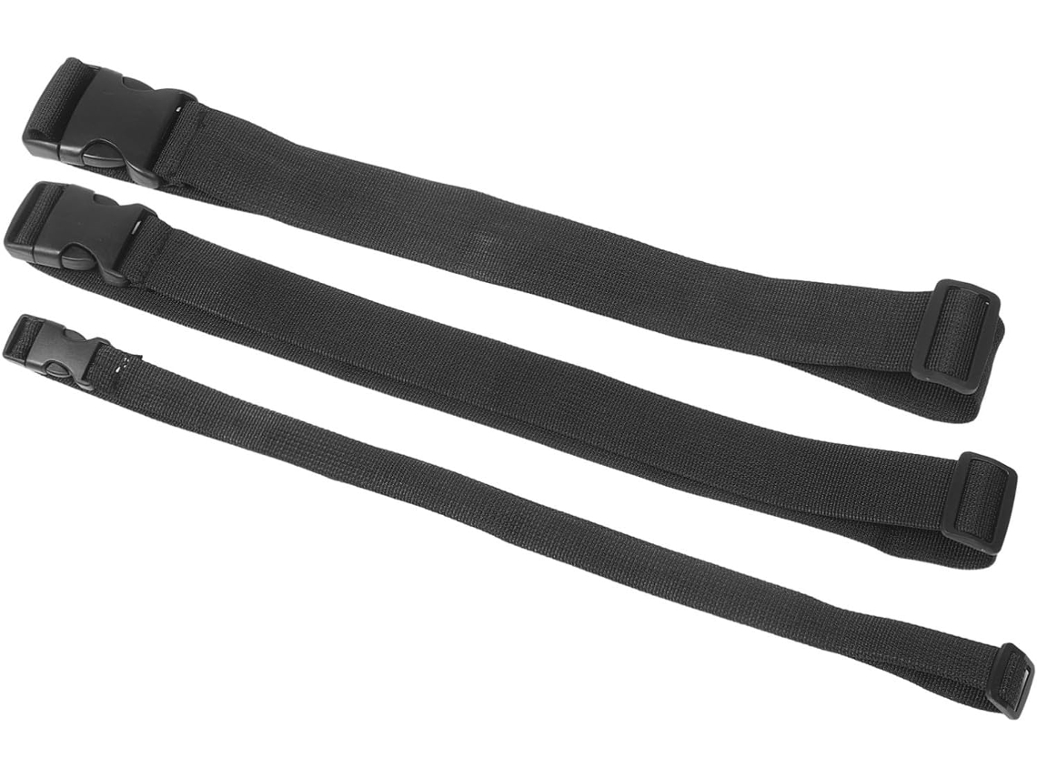 Conjunto De 3 Alças Extensoras Pochete, Alças De Nylon Ajustáveis, Larguras De 2cm, 3, 8cm E 5cm, Bagagem E