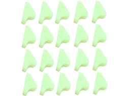 Laços De Corda Fluorescentes Verdes, Pacote Com 80 Unidades, Plástico, Laço Triangular Ajustável
