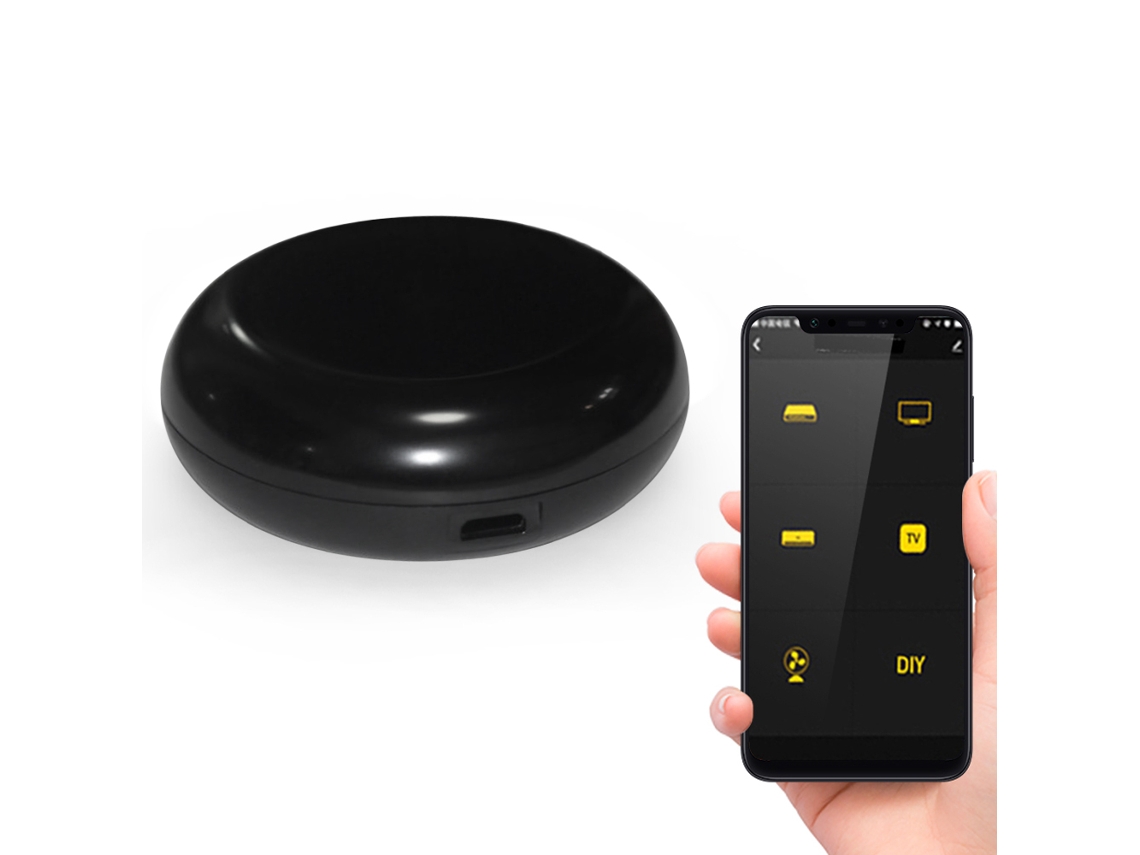 Controle Remoto IR WiFi Tuya, App e Voz, Universal para TV, Ar Condicionado e Eletrodomésticos