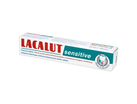 Pasta De Dentes Lacalut Sensível 75 Ml, Fórmula Para Cuidado Suave Dos Dentes Sensíveis Natur Produkt Pharma