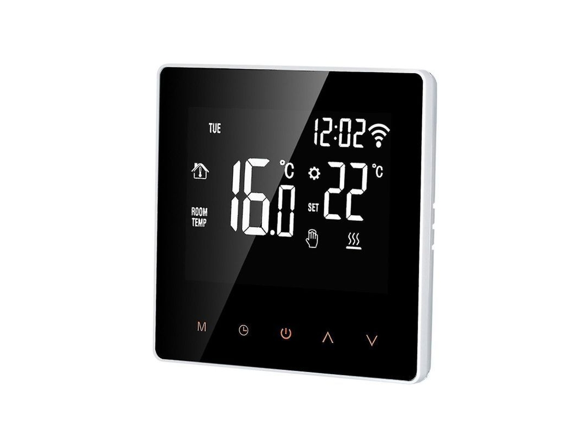 Termostato Inteligente Wi-fi Control App Tuya Pantalla Táctil Lcd Programável Semanal Para Aquecimento Elétrico De Solo