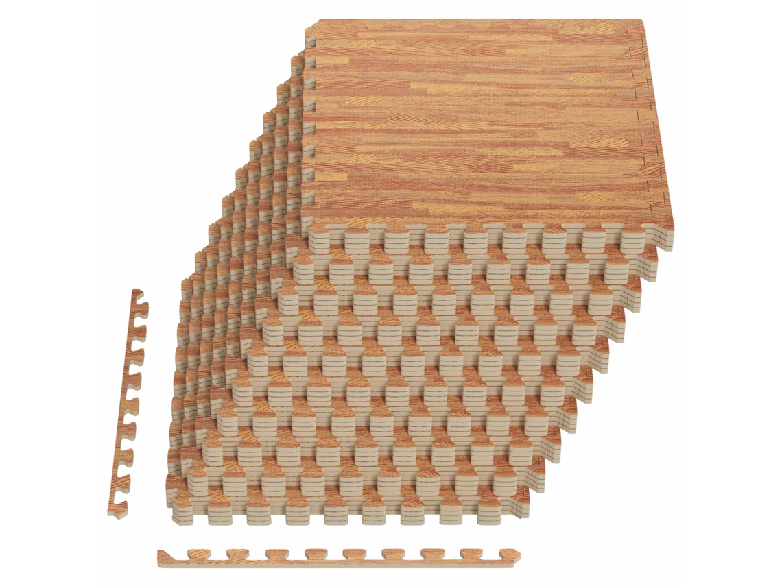Conjunto 40 Tapete Para Piscina Vidaxl Castanho Espuma (14,4 M²)