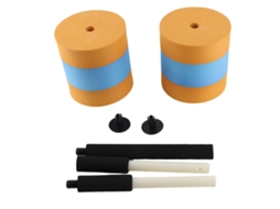 Urbannova-halteres Aquáticos Eva Anti-derrame Laranja E Azul