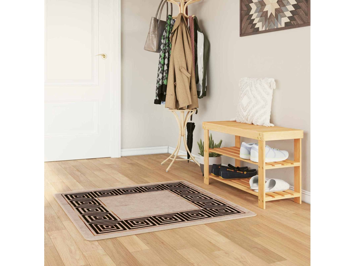 Vidaxl Passadeira Marsa Preto 100 X 100 Cm Poliéster E Pvc