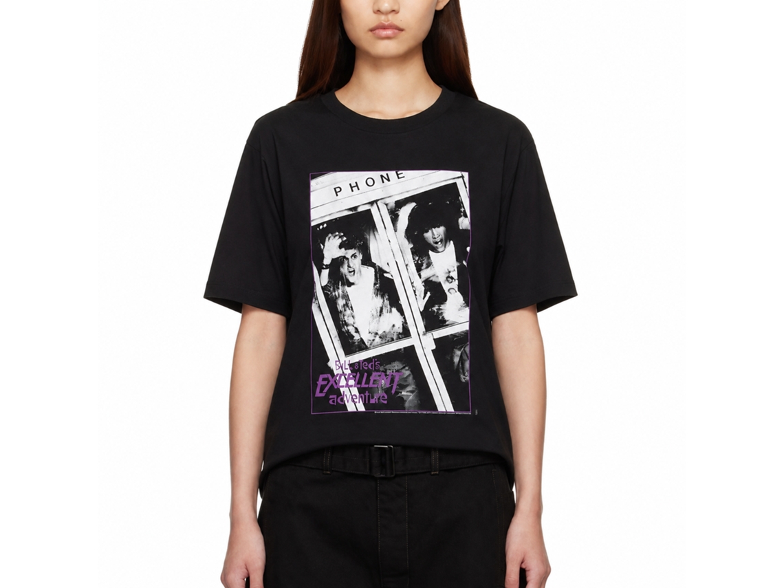 Rockinstone Bill And Ted Bnt Black Adult T-shirt Size:s