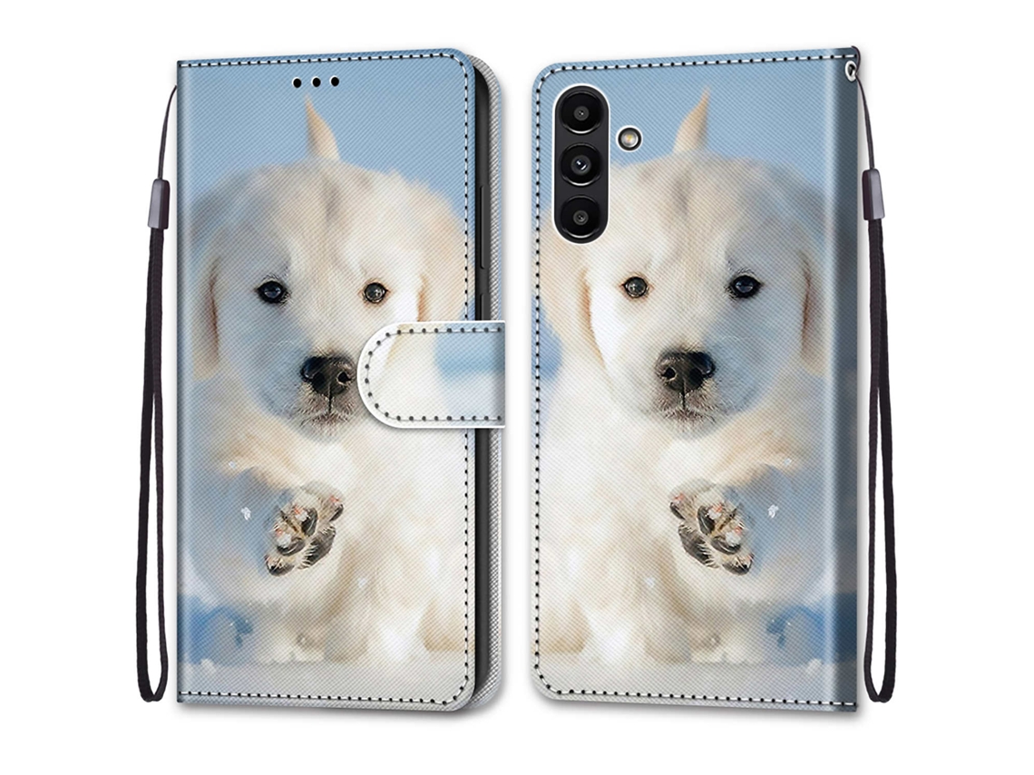Capa De Couro Pintada De Luxo Estilo Carteira Capa Protetora Estilo Livro Para Samsung Galaxy A36 A26 A16 A55 A35 A24 A25 A15 A05s A05 A51 A52 A53 A4…