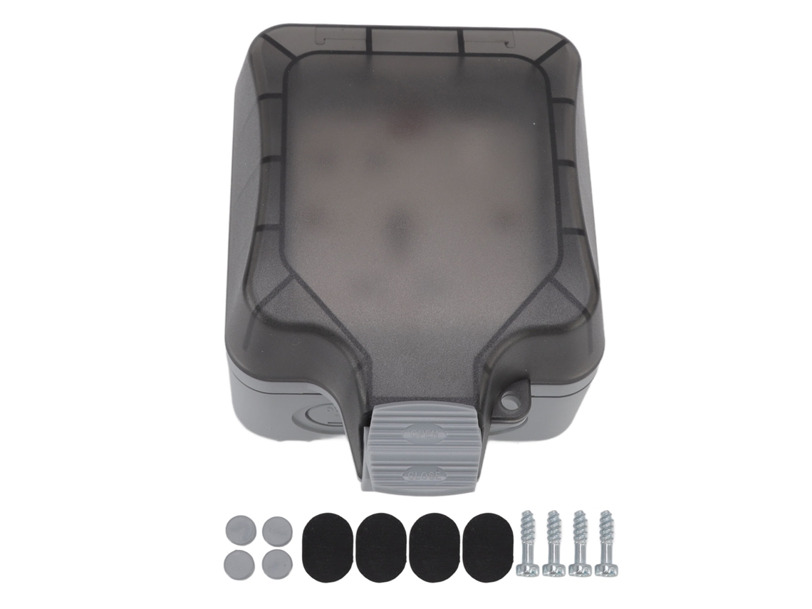 Tomada Externa À Prova D'água Ip66 de 13a/16a com Interruptor, Caixa de Tomada Ue, Montagem em Superfície, Resistente a Respingos e Poeira BRILVIBERA