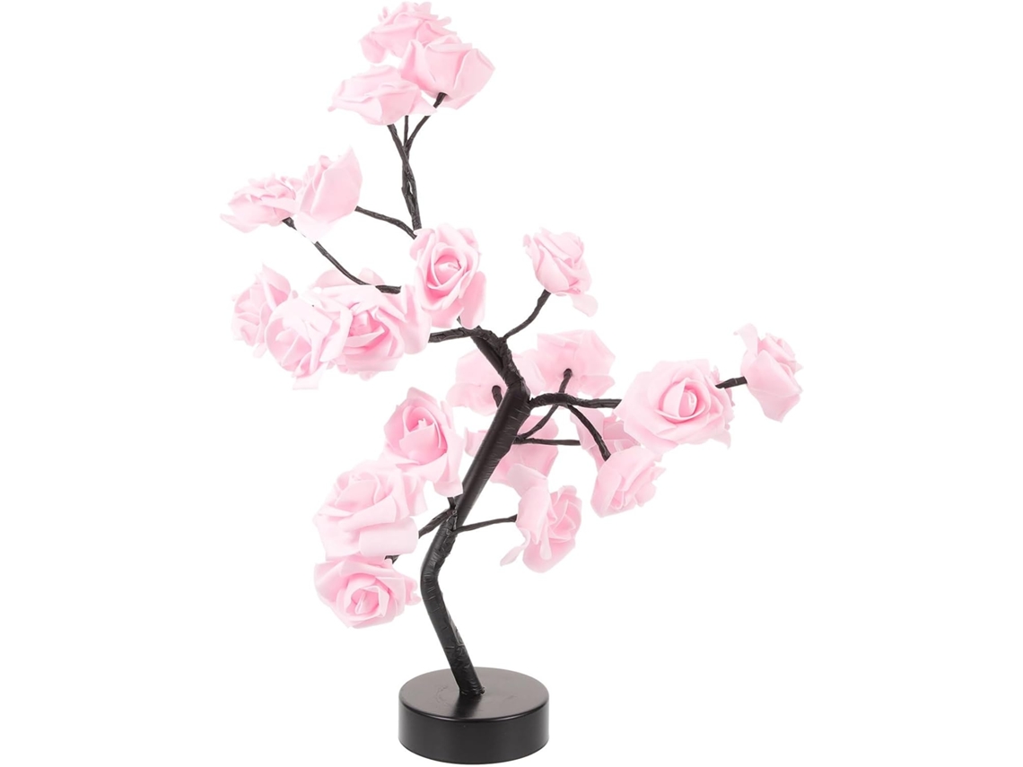 Luminária De Mesa Com Luzes Led Em Formato De Roseira Para Decoração De Interiores. Luminária De Mesa Com Luzes Led Em Formato De Rosei Gokoco