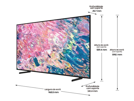 TV SAMSUNG QE43Q60BAUXXC (QLED - 43'' - 109 cm - 4K Ultra HD - Smart TV)