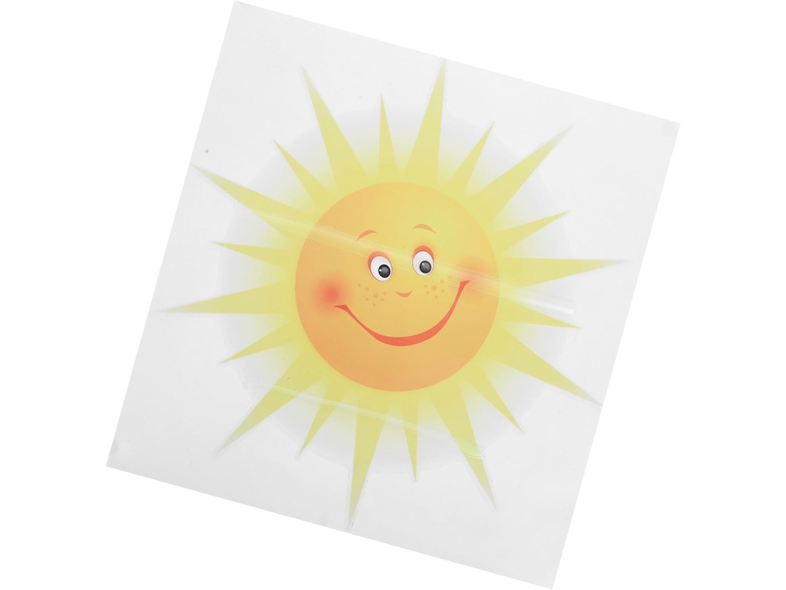 Adesivo Parede Decorativo Pvc Desenho Quartos Salas Estar Meninos Meninas Elástico Fácil Aplicar Durável Sol GOKOCO