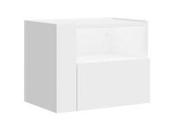 Wall-mounted Bedside Cabinet, Wall-mounted Bedside Cabinets Vidaxl Branco Madeira Processada (n/a)