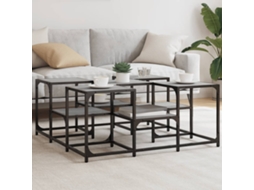 Vidaxl Mesa De Centro 91x91x40 Cm Derivados De Madeira Cinzento Sonoma