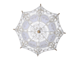 XYVONA Guarda Chuva De Renda Para Casamento Festa Fotografia (branco Marfim Pequeno)