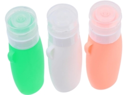 Frasco De Silicone Vazio Para Loção, Recipiente De Viagem Para Cosméticos E Produtos.