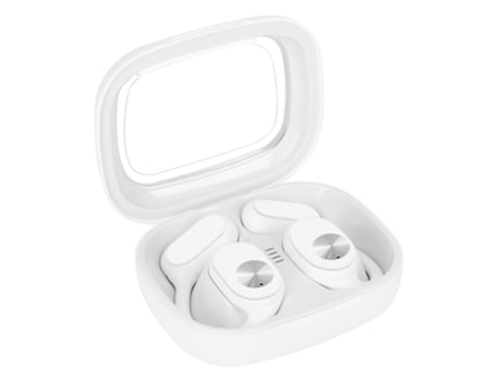 Borofone Auscultadores wireless Ear Supra com estojo de carregamento Branco