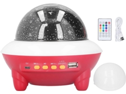 Projetor De Luz Rgb Com Estrelas, Carregamento Usb E Noturna Para