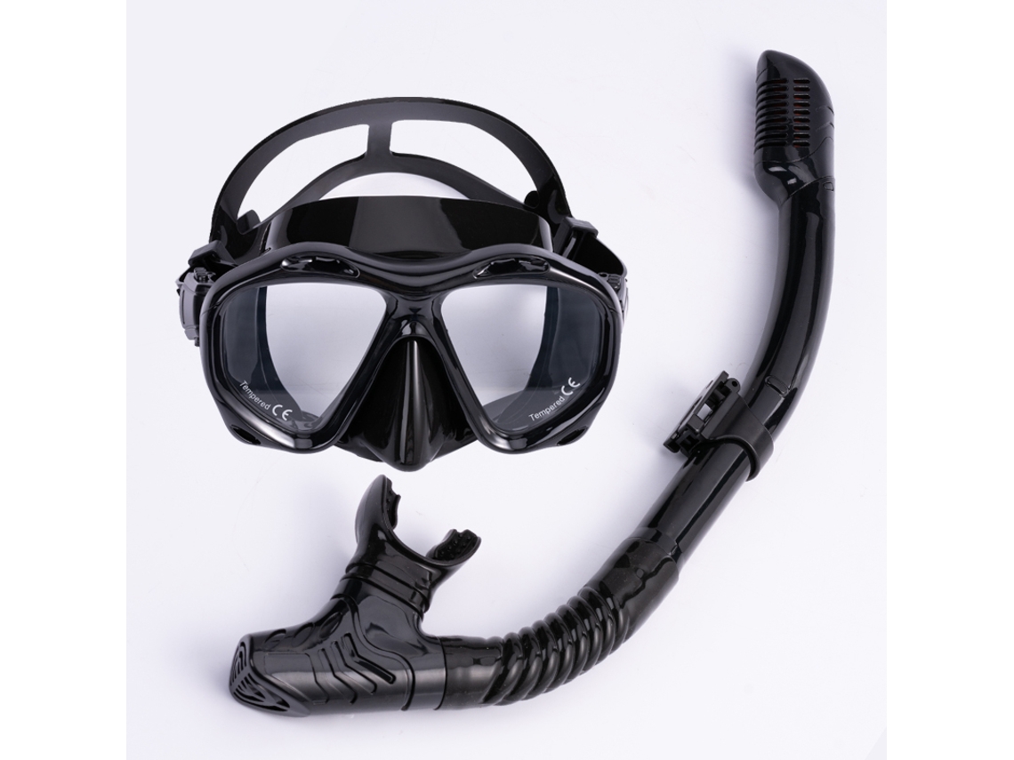 2026rebe-conjunto De Snorkel Para Adultos Com Máscara Antideslumbrante E Snorkel Seco Lentes De Vidro Temperado Equipamento De Snorkeling Profissional