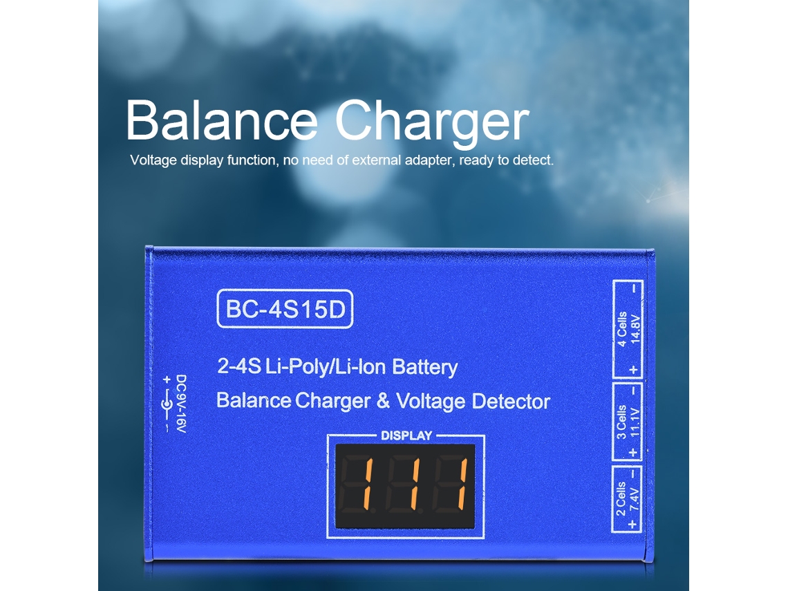 Carregador Balanceador Laxiscreed Para Baterias De Lítio (varia Entre 100v E 240v) Com Deteção De Voltagem
